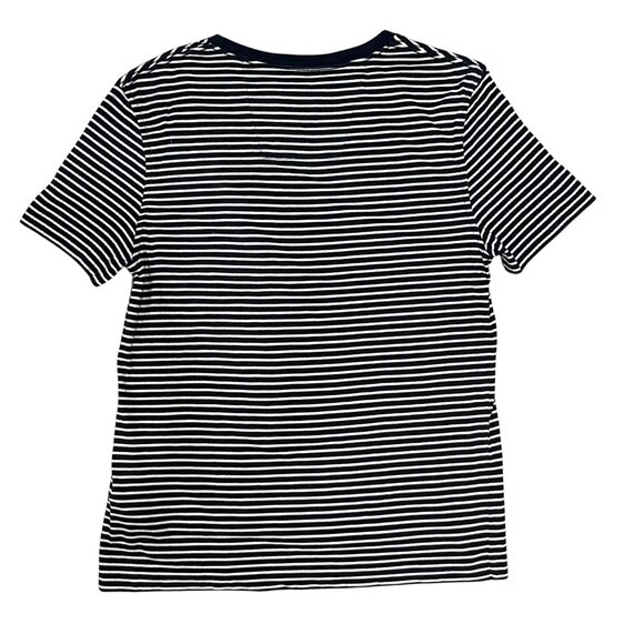 Nautica Men's Striped Tee Size S Navy White Crewneck Nautical Coastal Classic - Picture 10 of 10